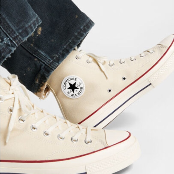 Converse High-Top Sneakers in Parchment - Picture 2 of 4